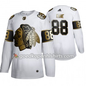 Chicago Blackhawks Patrick Kane 88 Adidas 2019-2020 Golden Edition Wit Authentic Shirt - Mannen